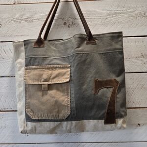 Upcycled Multi-Color Tote Bag / Purse
